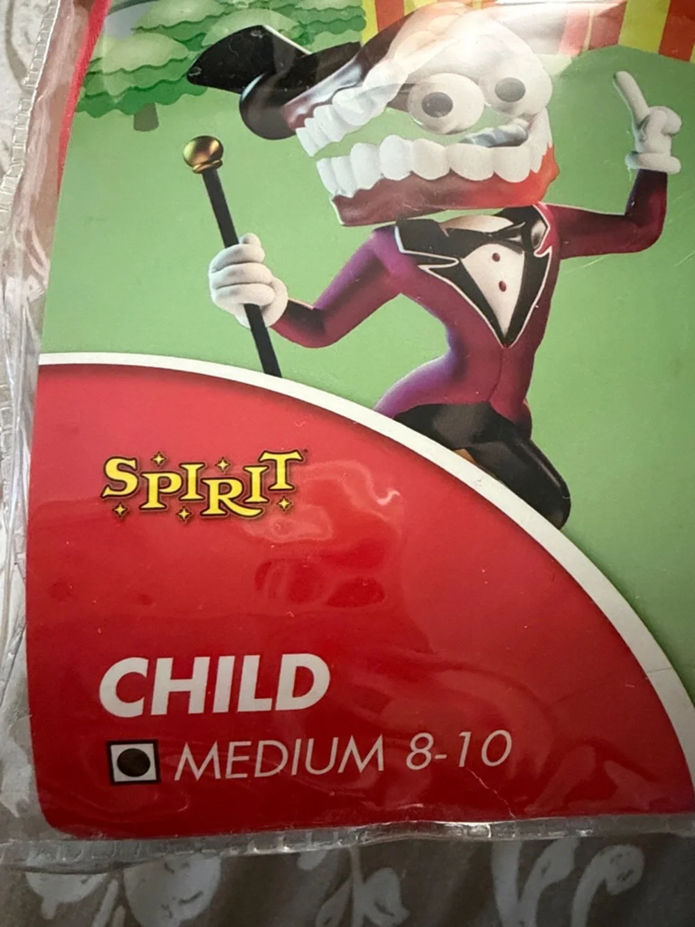 Spirit Caine Red and Black Carnival Costume with Mask - Picture 4 of 5
